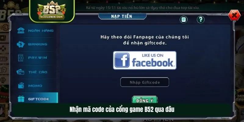 Nhận mã code của cổng game B52 bằng những nền tảng nào